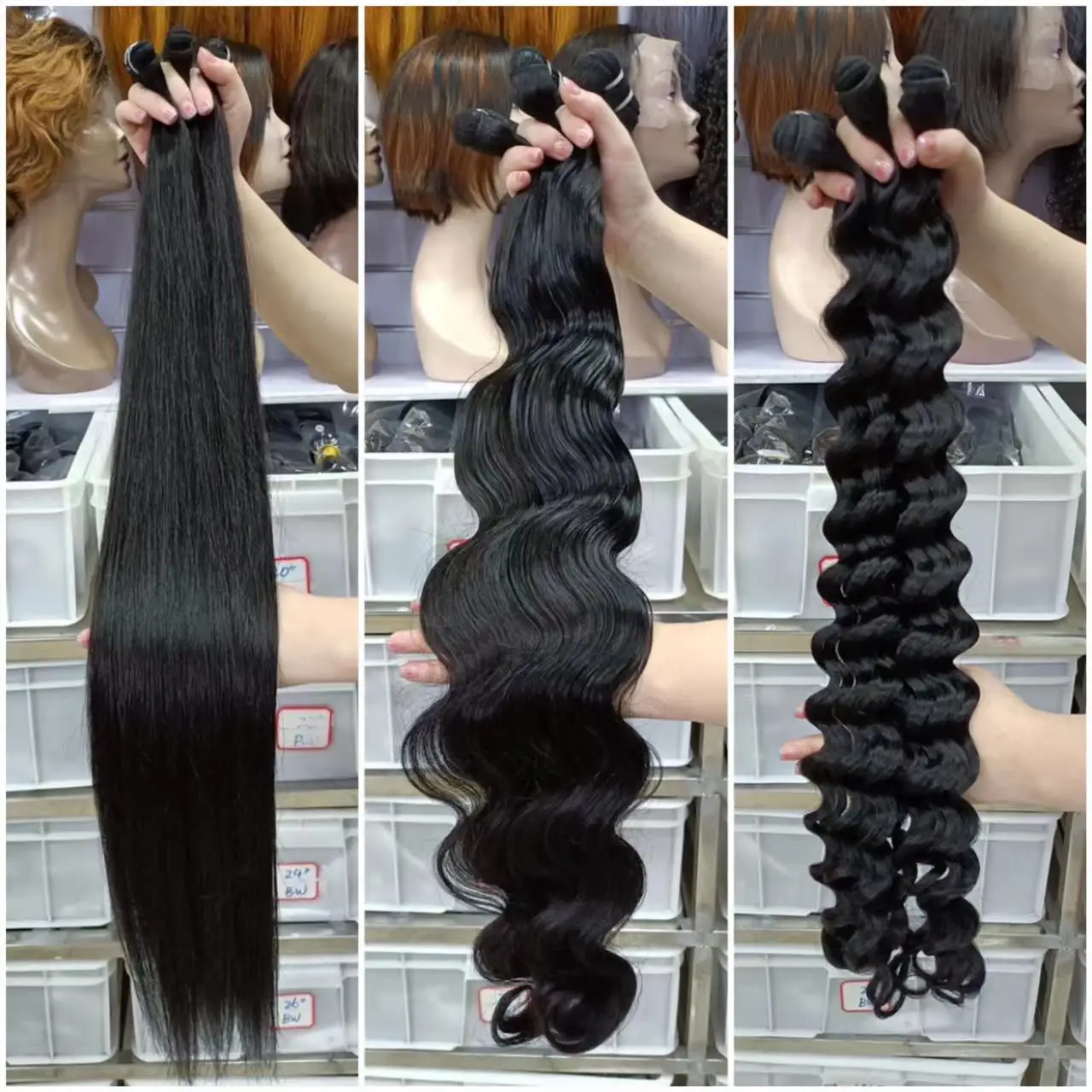 Free Sample Natural Brazilian Human Hair Cuticle Aligned Extensions Sexy Women Hair