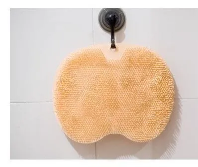 Soft Silicone Bristles with Non-Slip Suction Cups Silicone Massage Brush Bath Mat Foot Bath Massage Brushes Bathroom Accessories