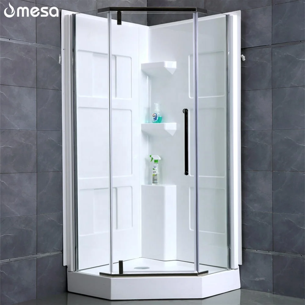 Complete custom doors single unit wall inserts shower stalls for small bathrooms