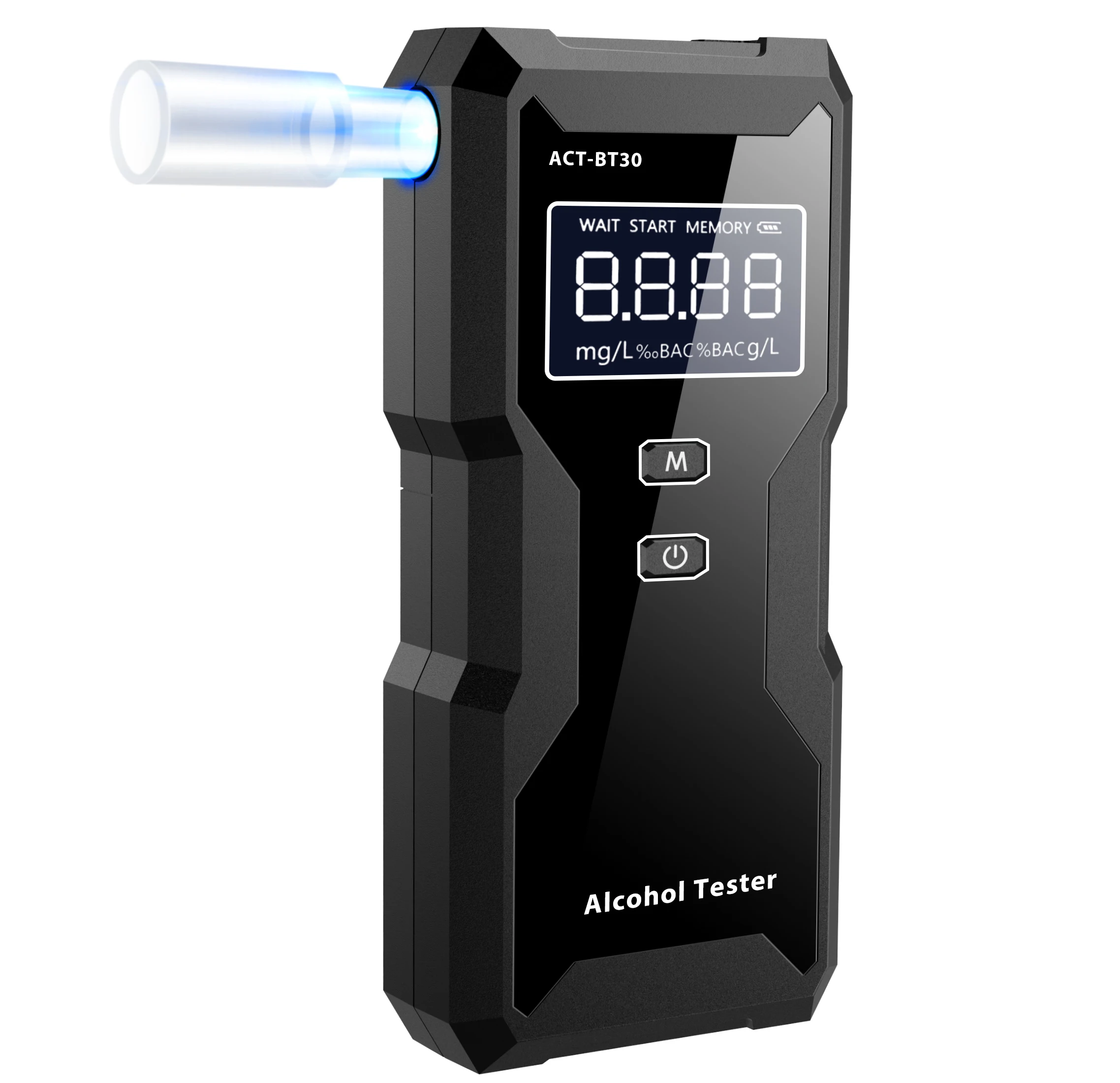 Good sale factory price personal portable digital display breath fuel cell alcohol tester breathalyzer for sale