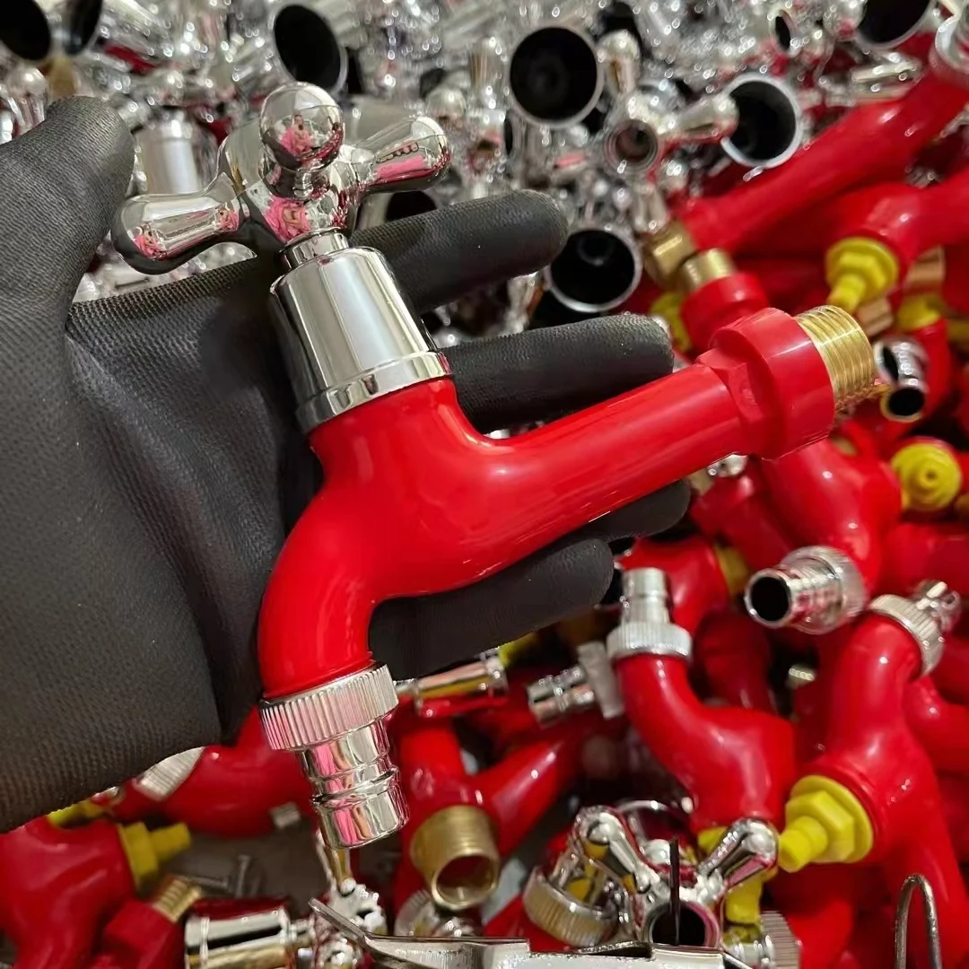 LJ-384 Top sale abs chrome plating kitchen sink tap chrome bathroom plastic basin pvc faucet tap