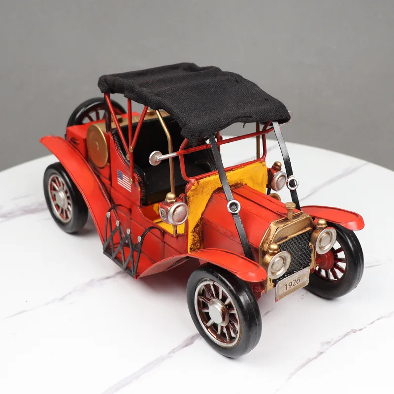 American Ford classic open-top car shopping mall ornaments toys classic car model vintage toy car model 1:18