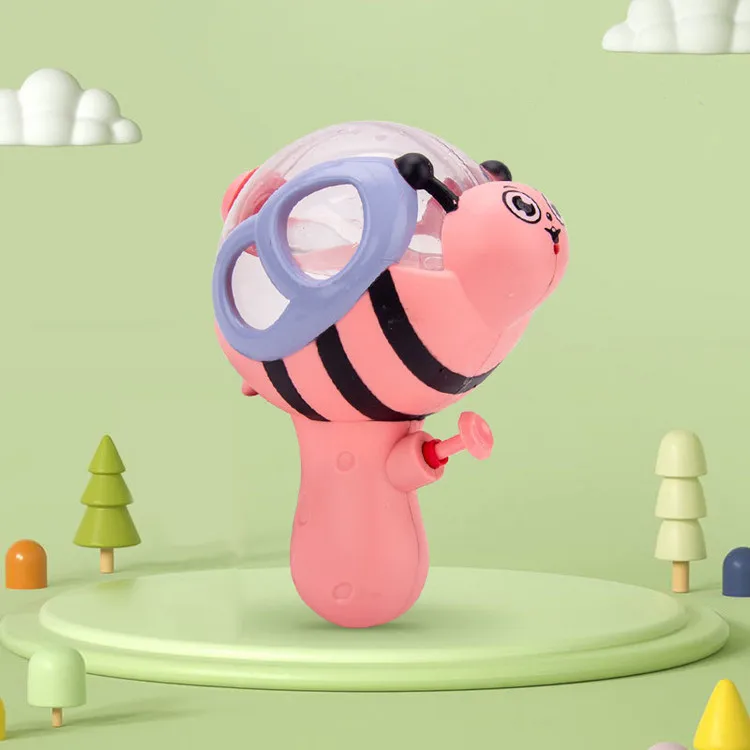 Kids Promotion Small Water Gun Toy Cute crystal ball transparent squirting plastic bee for boy and girl kids cartoon animal