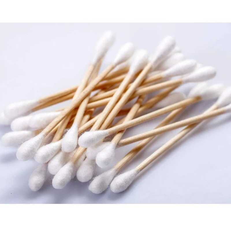 Bamboo stick cotton buds Bamboo stick cotton swab with customized cardboard box