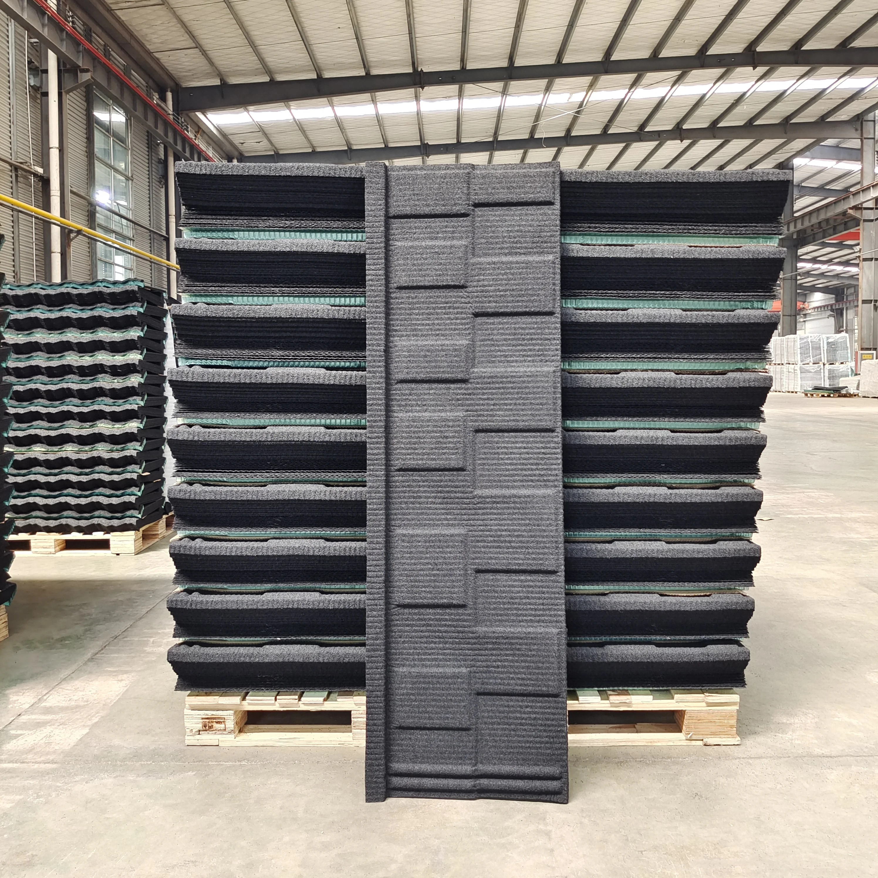 Stone Coated Metal Roofing Tile Alum-zinc Asphalt Shingles With High Performance