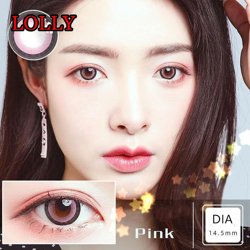  Японские цветные контактные линзы Dolly Eye Look большие косметические для глаз