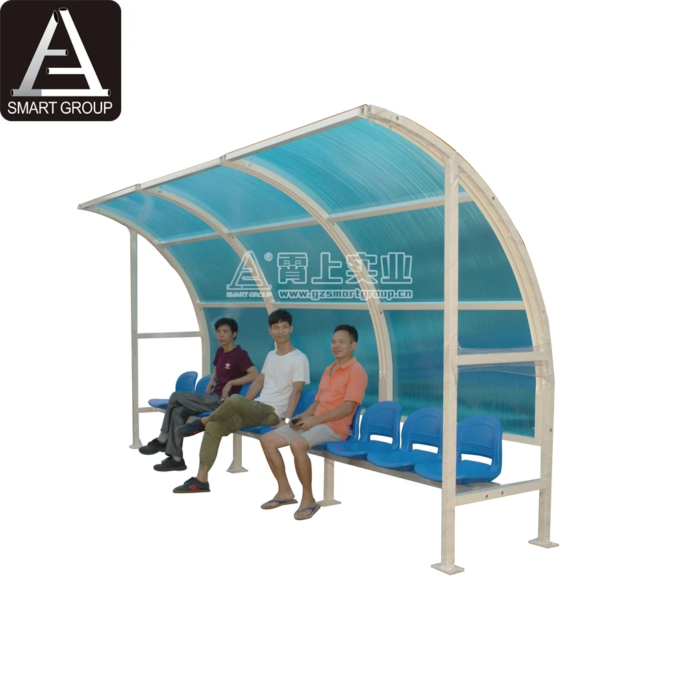 China manufacturers 3 Rows aluminum portable mini bleachers with top for football soccer playground