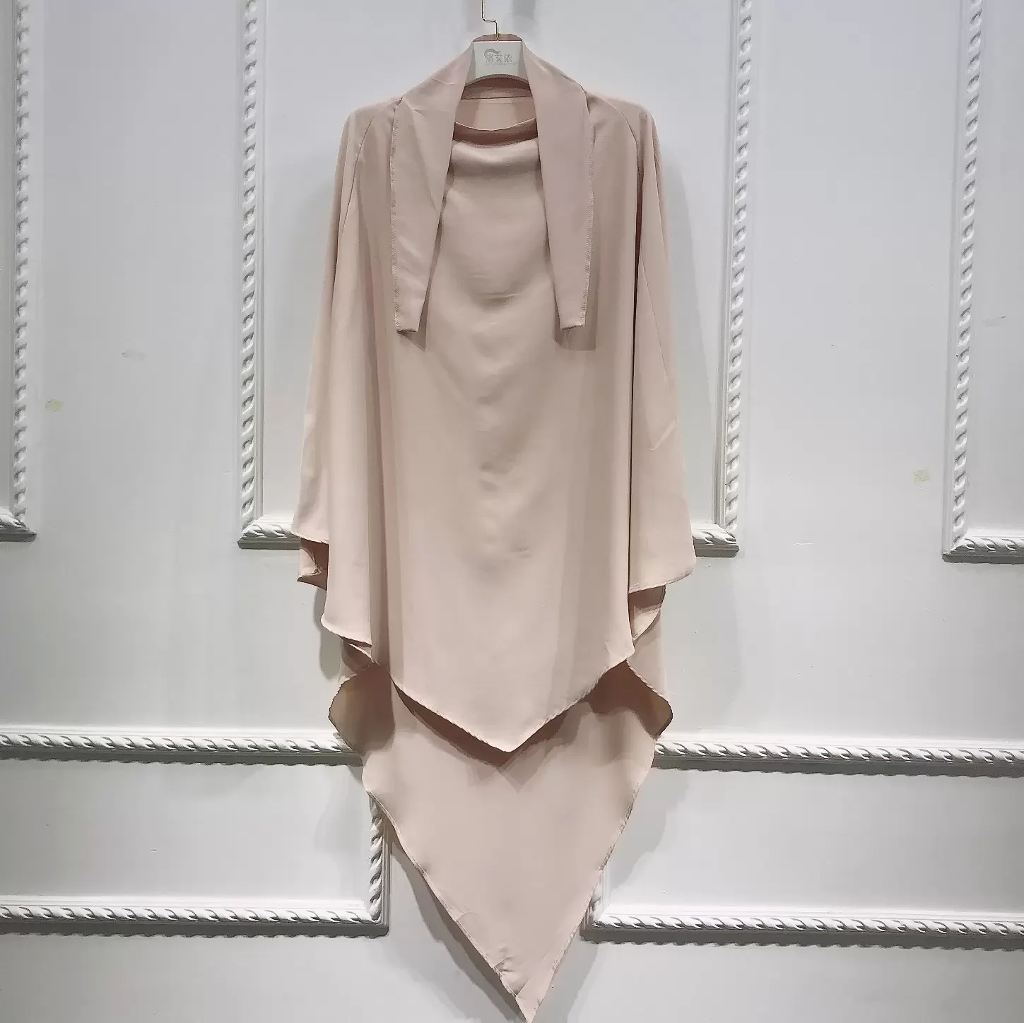 Eid Prayer Garment Abaya Islam Ethnic Clothing Niqab 2024 Khimar Hijab Long Ramadan Muslim Arabic Hijabs Women Abayas Tops