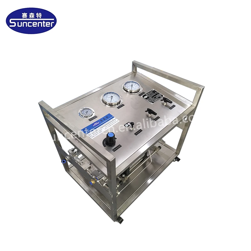 Double Stage Air Driven Oxygen Booster Pump Gas Booster System for Cylinder Filling