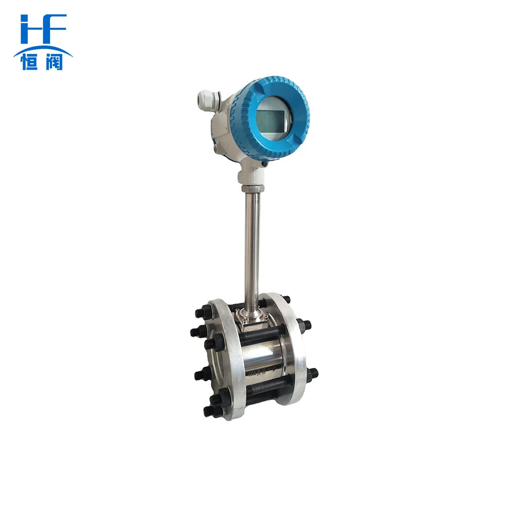 Dn15 High Temperature Digital Gas Steam Water Measuring Device Vortex Flow Meter Sensor Flowmeter