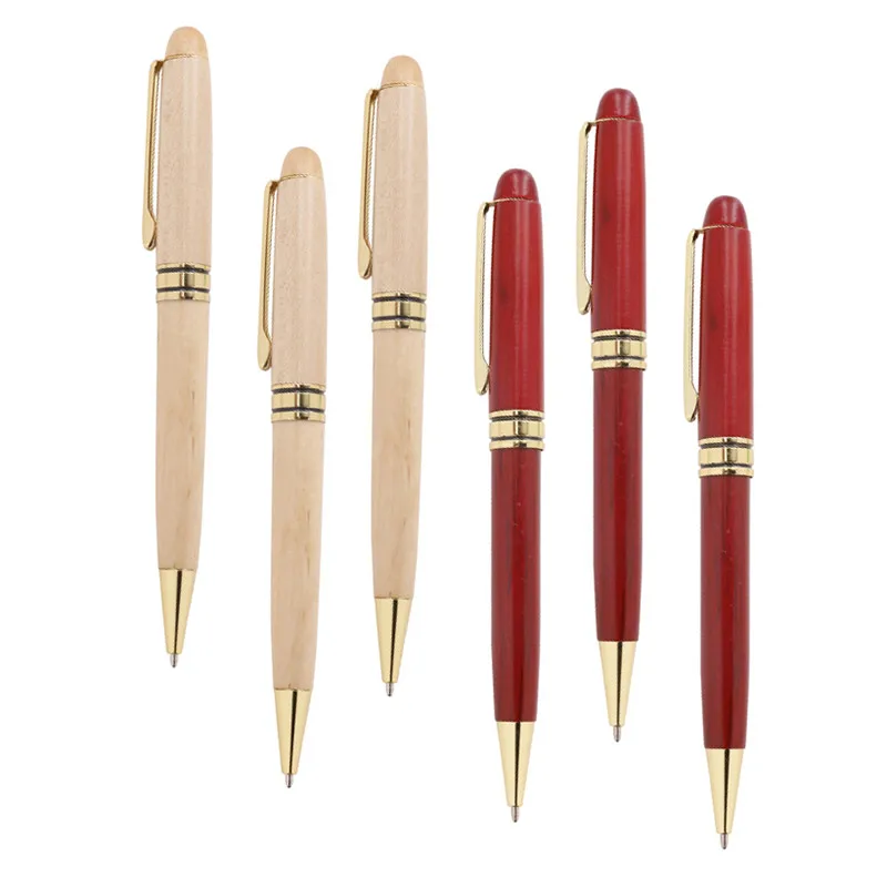 Hot Sale Eco-friendly Wooden Custom Promotional Ball Pens With Printed Logo Printed For Gift