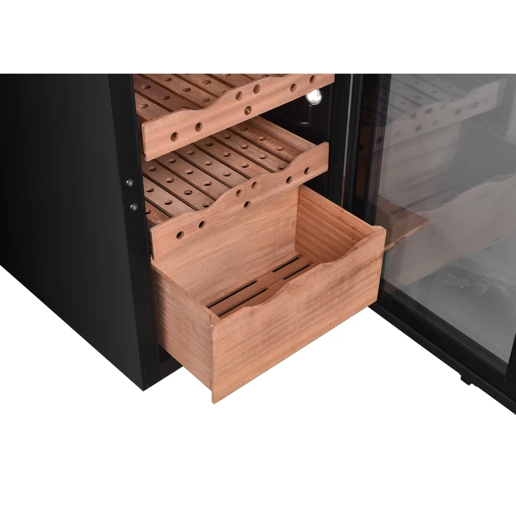 VI40C Hot Seller Factory Direct Supply Electrical Cigar Fridge Cooler Wooden Spanish Cedar Cabinet 118L Compressor Cigar Humidor