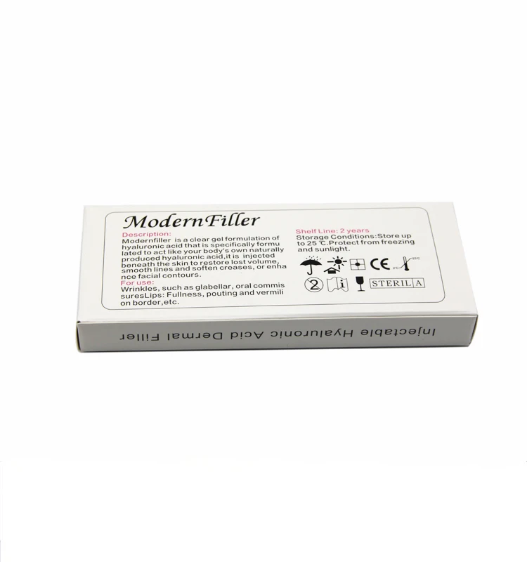 
2ml Factory Anti aging hyaluronic acid dermal filler hydrogel butt injections for sale 