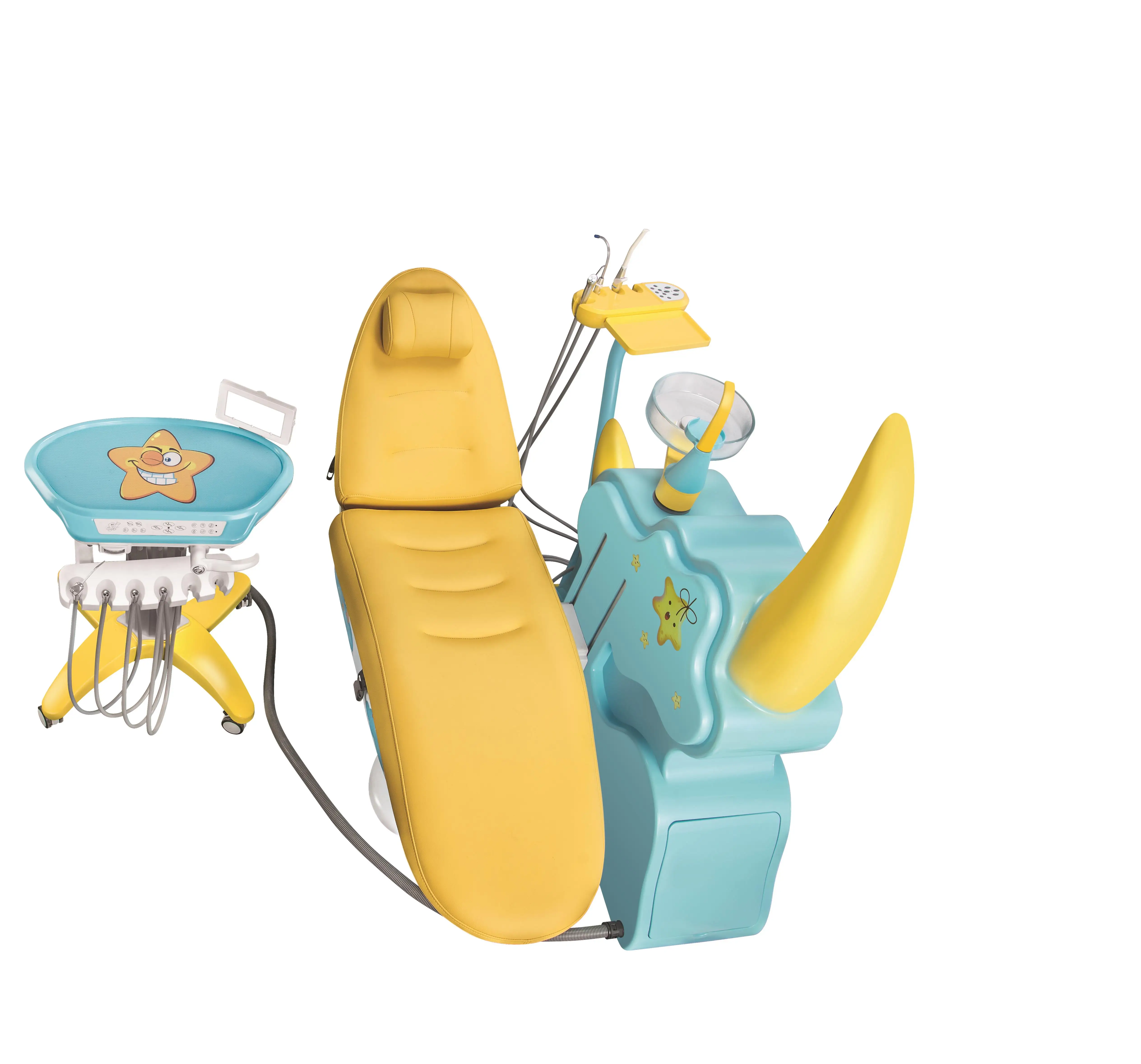 Detes Kid dental unit dental chair S1 unique moon-boat design super low position design specially for kids