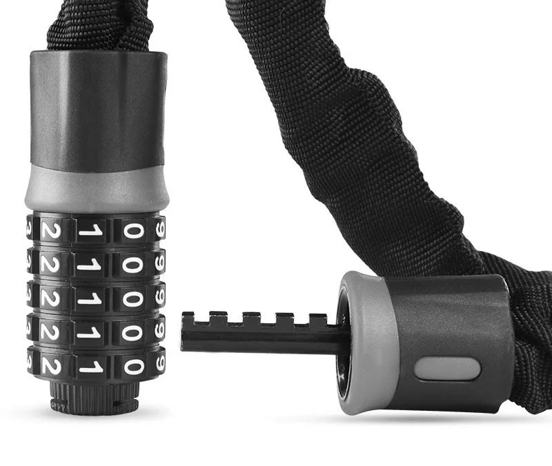 2021 Foldable Cycling Chain Security Bike Accessory Lightweight Motorcycle Lock Bicycle Lock