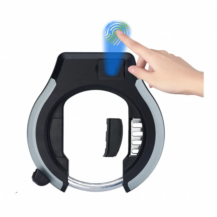 Hot sale bike anti-iron bicycle accessories Fingerprint bicycle lock frame lock