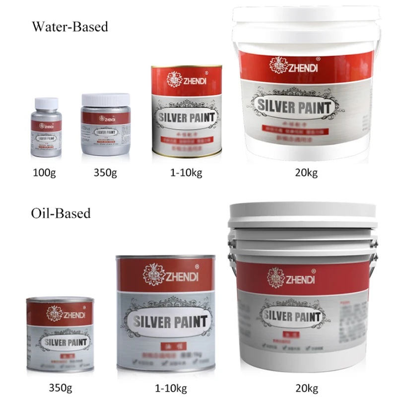 Hot Sale Flash Antirust Silver Paint Silver Paint Indoor and Outdoor Silver Paint