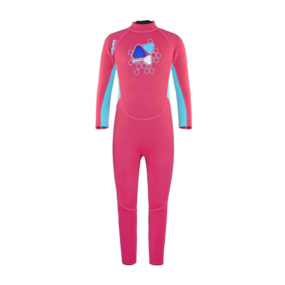 
Layatone 2mm Kids Wetsuit Back zip upf50+ Swimming Diving Surfing Neoprene Baby Wetsuit Long Sleeves Diving Suit 