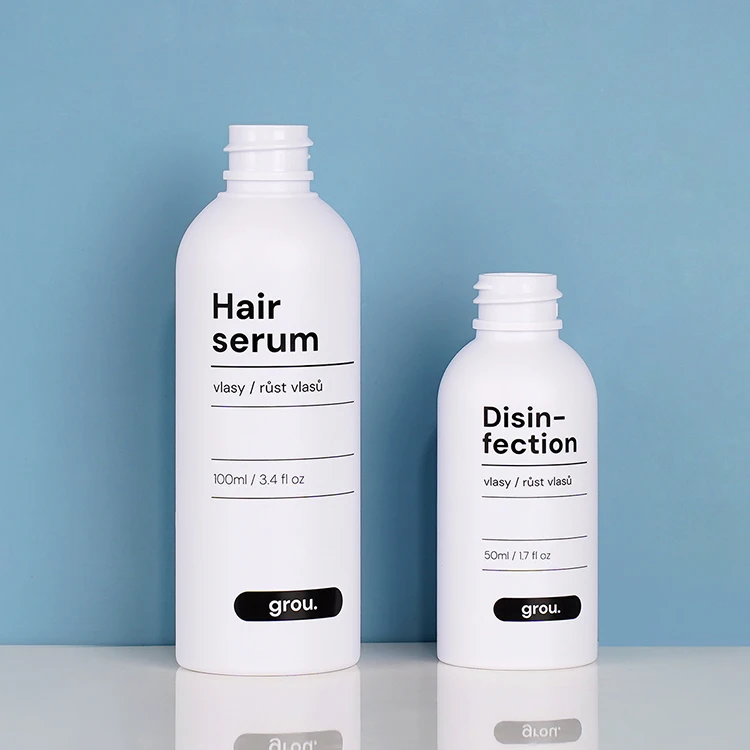 Custom Capacity 50ml 100ml White Matte Pet Plastic Cosmetic Packaging Fine Mist Spray Bottle