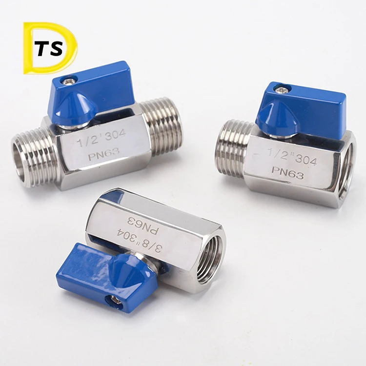 High quality Manual 304 Stainless Steel Ball Balve Thread Water Ball Valve NPT Mini Ball Valve