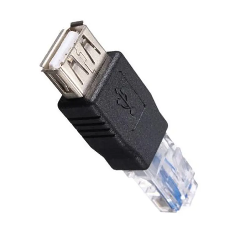 Оптовая продажа Переходник USB 2 0 типа A «мама» к Ethernet RJ45 8P8C «папа» для маршрутизатора модема