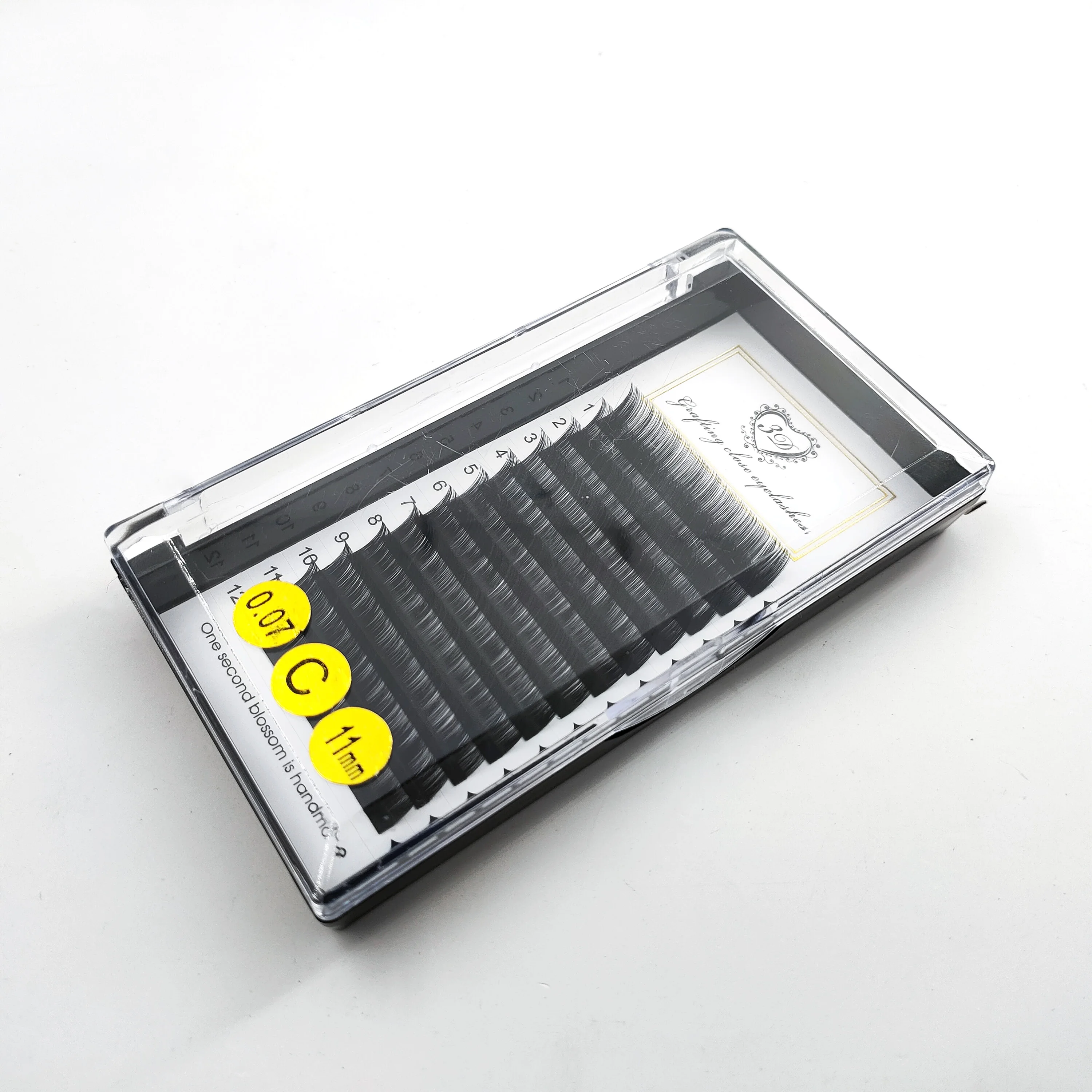 2021 wxx eyelashes wholesale .05 .07 lashes D curl easy fanning mega volume eyelash extensions