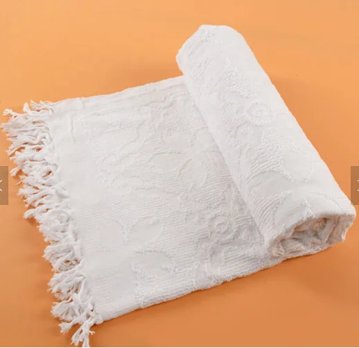 Polyester cotton jacquard terry muslime hajj towel,ihram clothing,prayer clothes