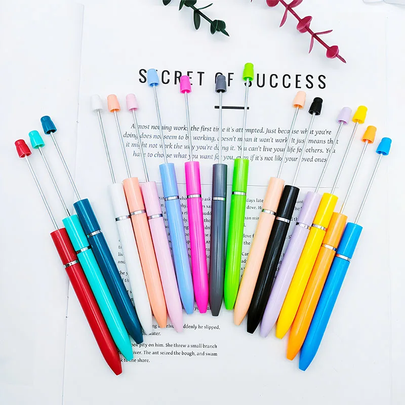 Hot Sale Diy Making Present Office Students Teachers School Bridal Graduation Colorful Plastic Beaded Pens