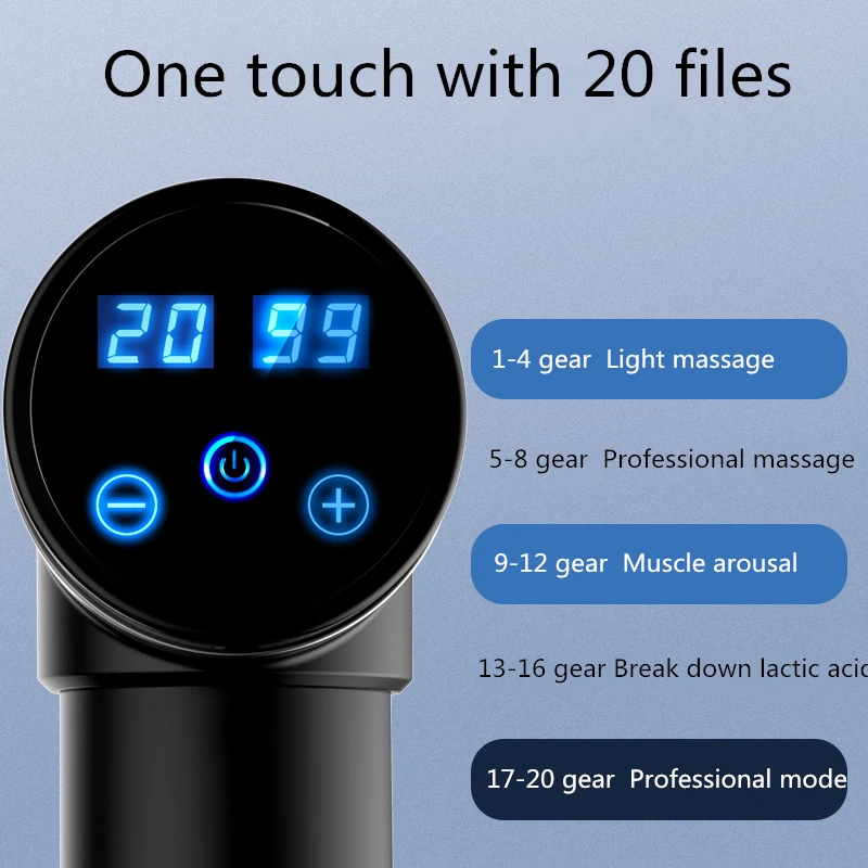 
Wholesale chiropractic deep tissue Muscle sports vibration cordless Massage Gun best handle massage gun manufacturer 