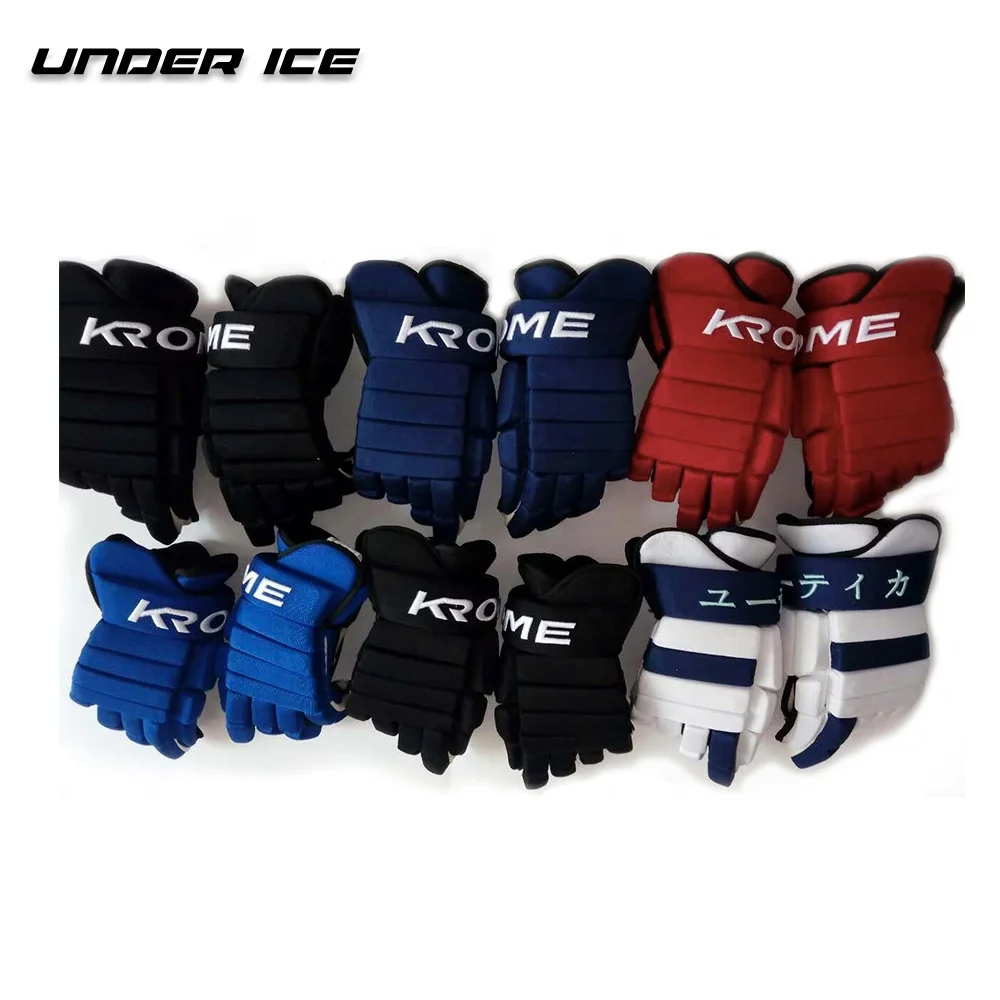UICE Ice Hockey Gloves With All Sizes Hockey Equipment Protective Gear Hockey Gloves In Multi Colors