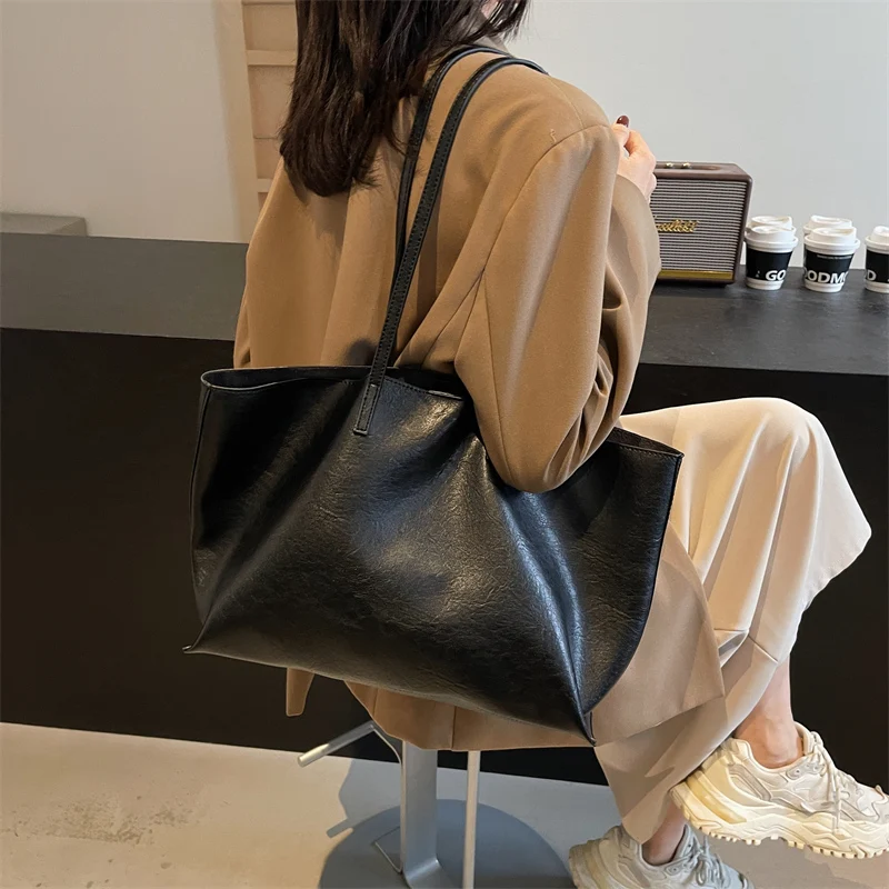 Винтажная коричневая женская сумка на одно плечо из искусственной кожи Классическая модная для покупок с текстурой путешествий настраиваемая