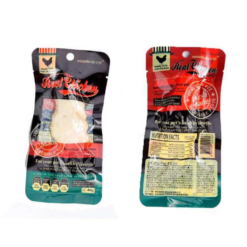 Factory OEM Custom 100% Natural Chicken Breast Steaming And Keeping Fresh 40g Pet Cats Treat Dog Snacks