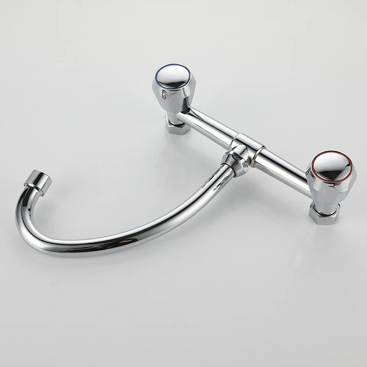 Высокое Качество бортике двойная ручка 2 способа кран для горячей и холодной воды кухонный водопроводный краны Регулируемый Полностью