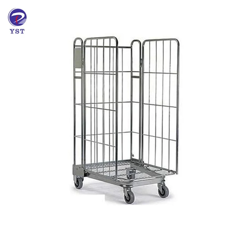  Warehouse logistic cargo storage folding nestable portable steel buy roll
