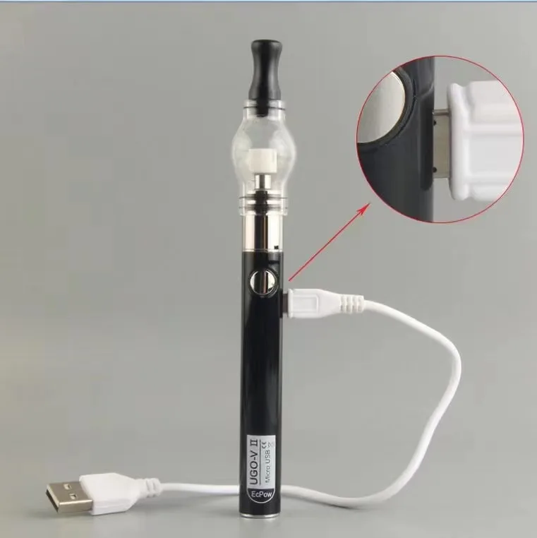 UGO v-II воск сухой травы испаритель 2021 хит продаж Предварительный нагрев Micro USB 650 mah перезаряжаемый 510