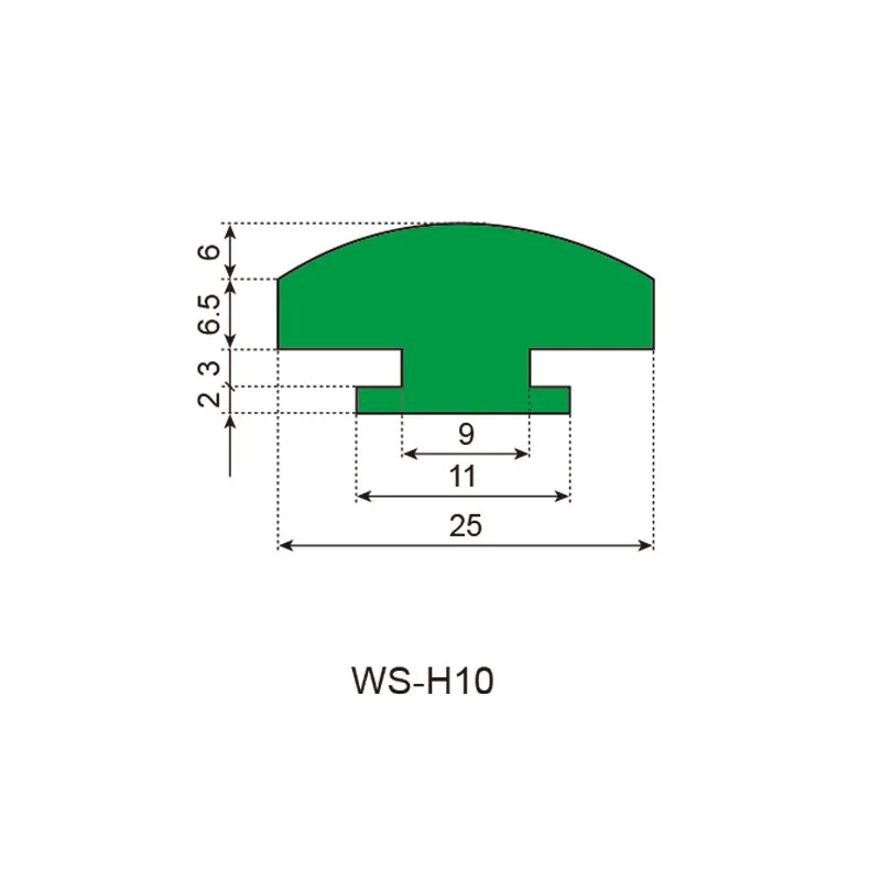 Боковые направляющие профили WS-H10 пластиковые износ полосы UHMW 1000 экструзии PE HDPE UHMW-PE направляющие цепи для конвейера