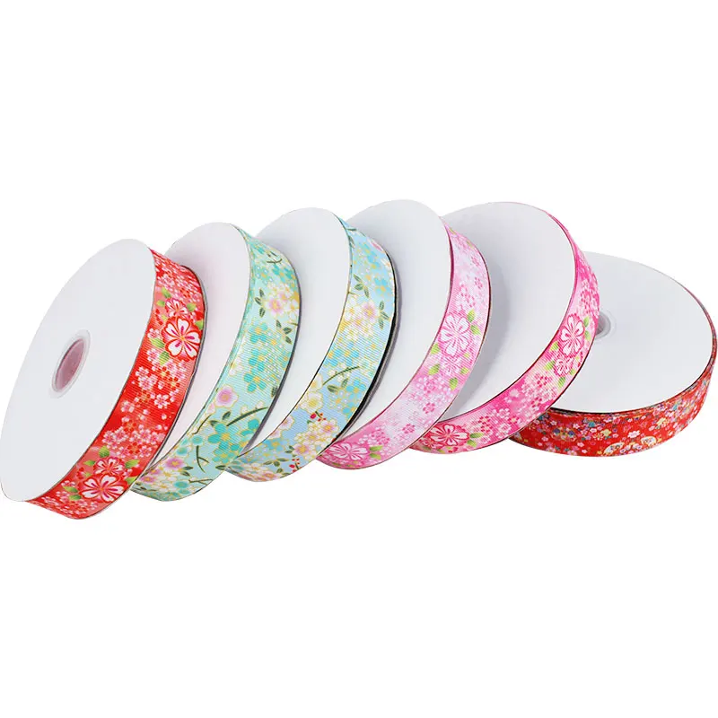 Factory Wholesale custom black Grosgrain Ribbon Personalization ribbons for gift wrap ribbon