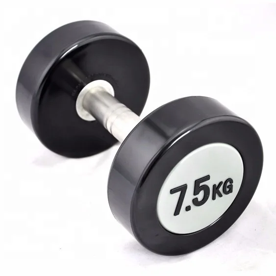 Gym Fitness Training 50 kg Fixed Cast Iron Round Head Dumbbells