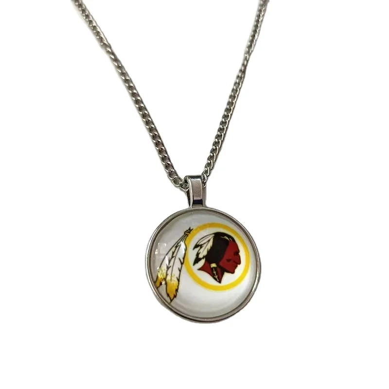America Football LOGO 32 Team Pendant Necklace Factory Outlet Alloy Accessories For Party Gift Football Fans