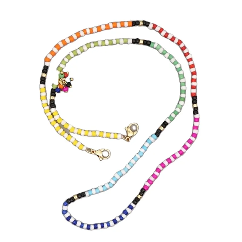 Trendy Big Flat Acrylic Acetate Bag Chain Necklace Sunglasses Chain   Glasses Holder Chunky Eyewear / Eyeglass Chain