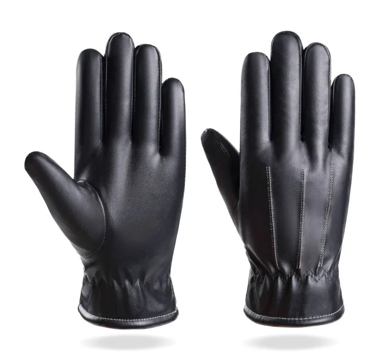 RTS Wholesale Waterproof Winter Gloves Warm Windproof All Fingers Touch Screen Gloves for Men Outdoor Ski Leather Gloves