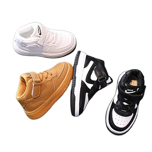 Custom Boys Girls Fashion Sneakers Baby Kids Leather Trainers Children School Casual Sports Shoes