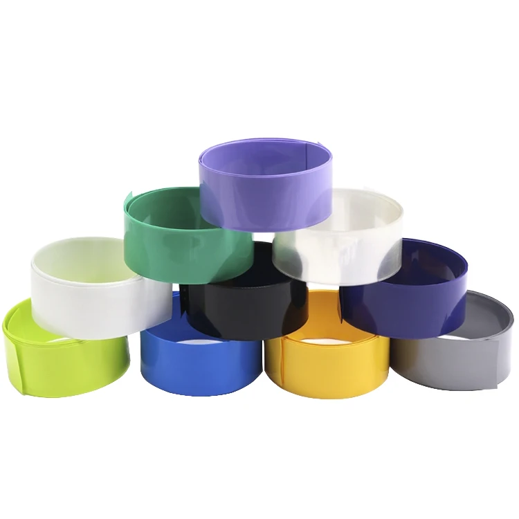 Custom 0.15mm shrink wrapping thick 400mm heat shrink tube width PVC Heat Shrink for battery pack