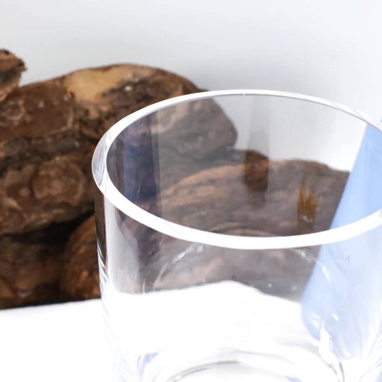 glass candle jars modern thick tall luxury chic soya geo candle vessels containers wholesale with tube box