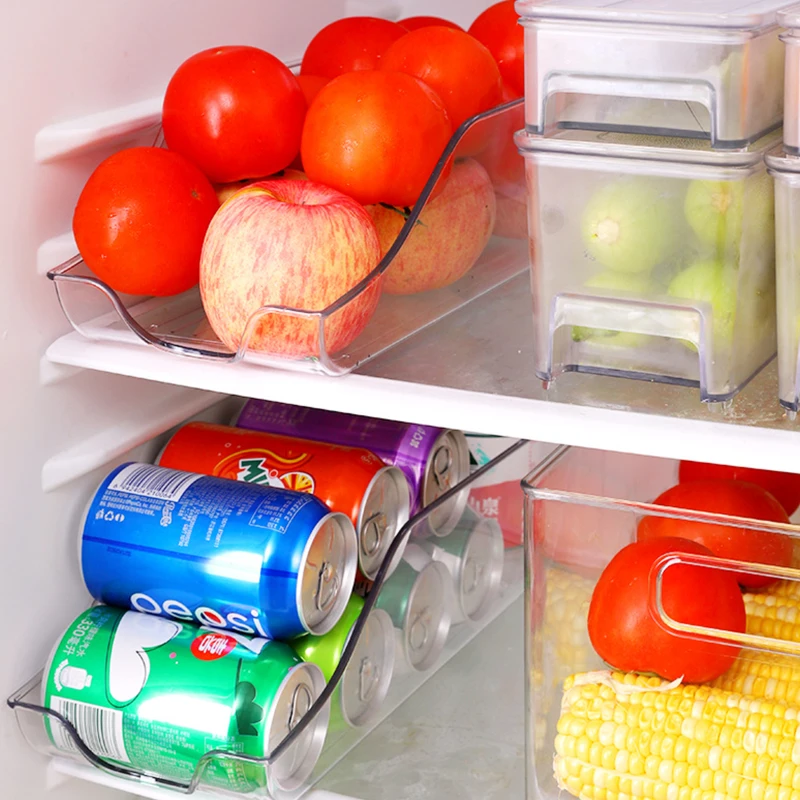 Tiktok Hot Fridge Stackeable Beer Soda Can Drink Dispenser Organizer For Refrigerator