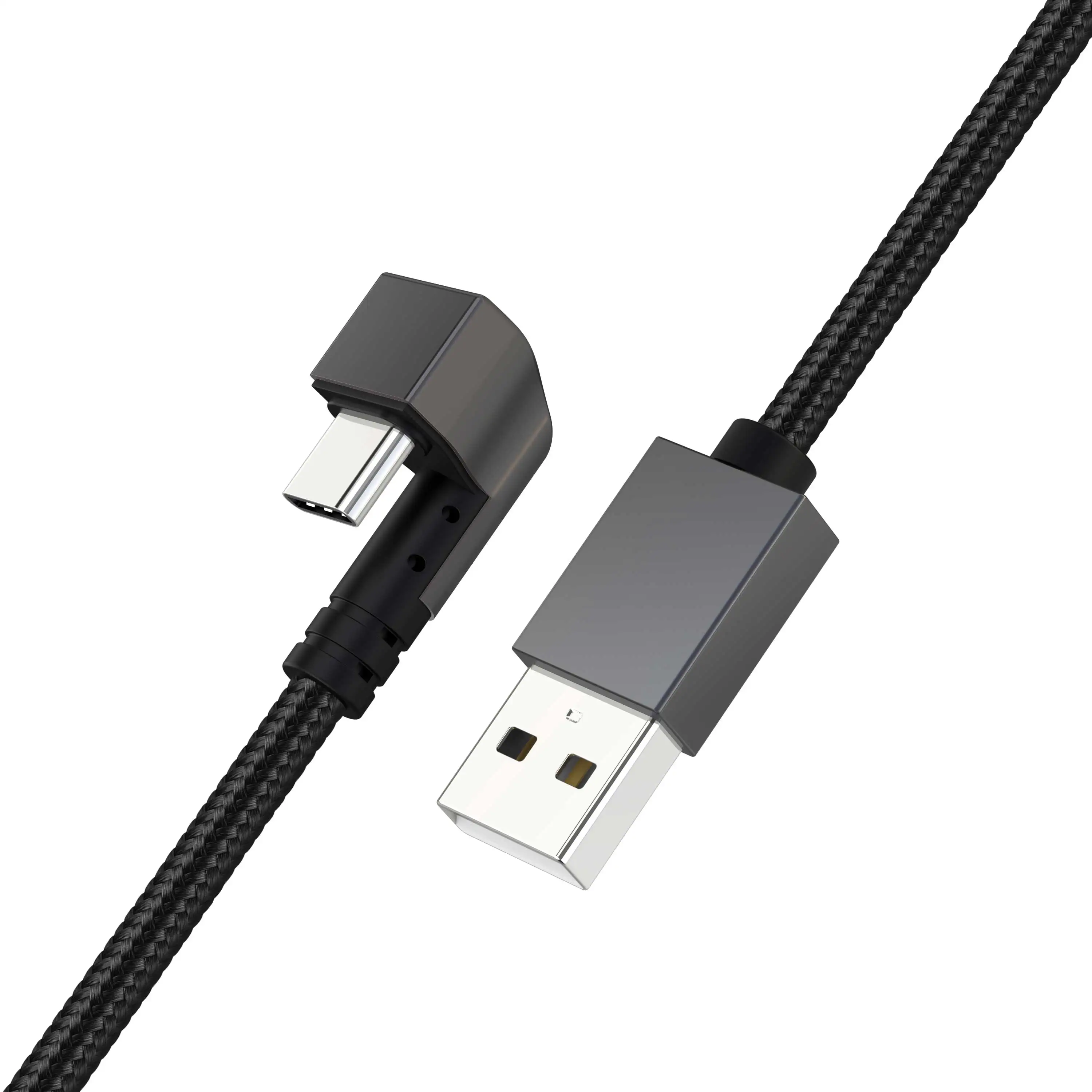 1,5 м 180 градусов U форма 5V 2.4A USB2.0 Type C локоть кабель для зарядки или передачи данных со штекером USB C для ролевых игр