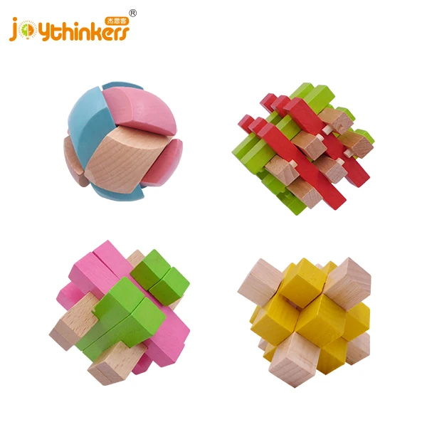 Handmade 3D Brain Teaser Wooden Puzzle for Adults Challenge Puzzles for Fun Entertaining Things  Educational Tools