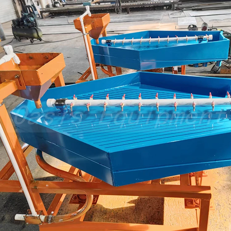 High Efficiency Superfine Ore Material Mercury-Free Mineral Gemini shaking table Shaker Vibrating Desk top For Gold Separation