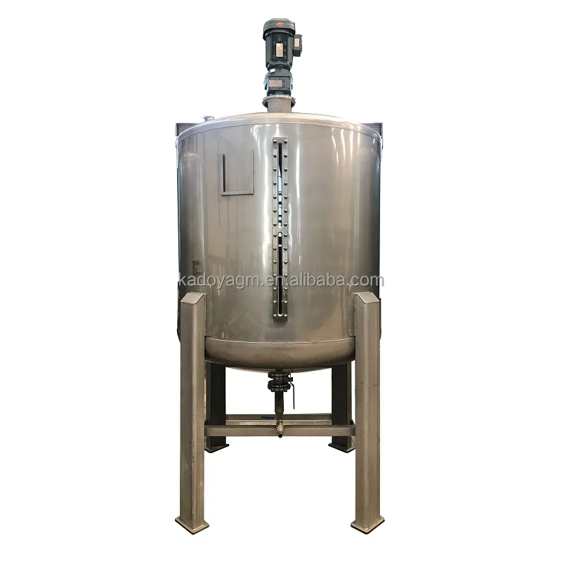 Customized Stainless Steel Multifunctional Stirring Tank Washing Liquid Shampoo Liquid Cosmetic Heating and Mixing Tank
