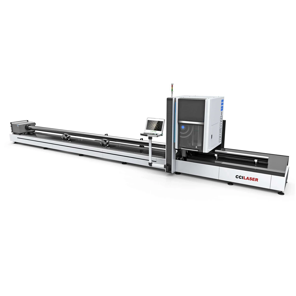 2021 trending products supply cnc 6kw stainless steel metal tube profile pipe fiber laser cutting machine enclosed with clamp